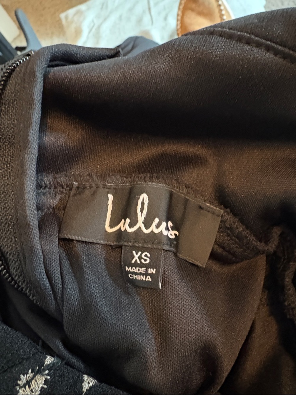 Lulu's Black Beaded V-Neck Prom Gown - Picture 7 of 8